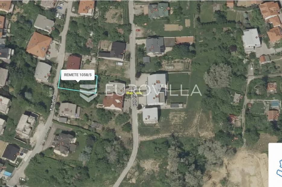 zagreb, ulica tihi dol građevinsko zemljište 465 m² - slika 1