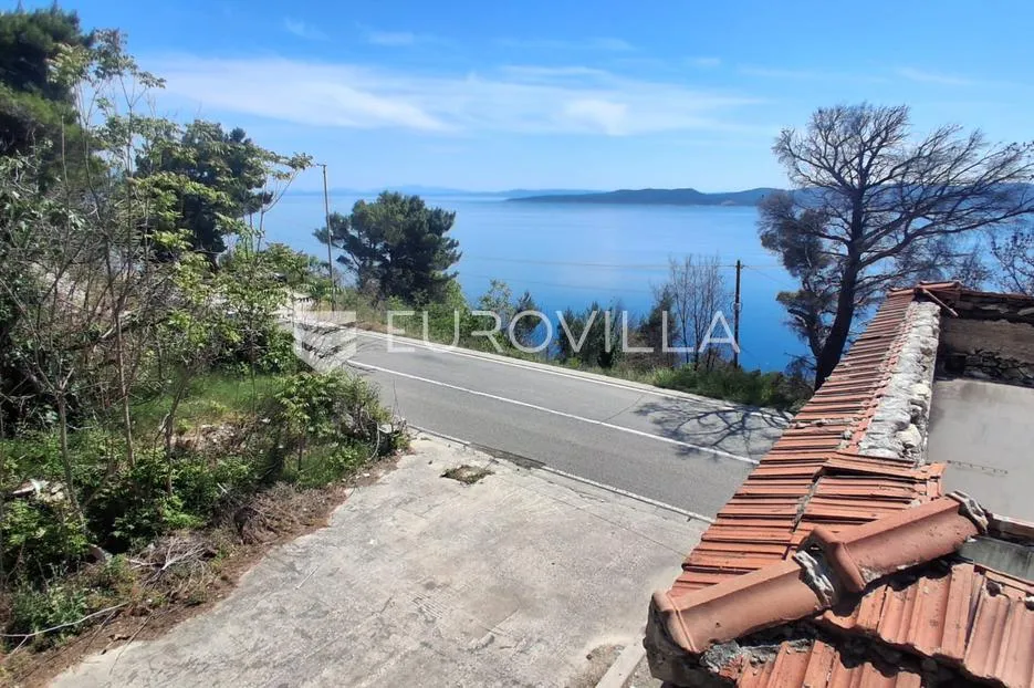omiš, lokva rogoznica, prostrano zemljište s kućom za adaptaciju i panoramskim pogledom na more - slika 11