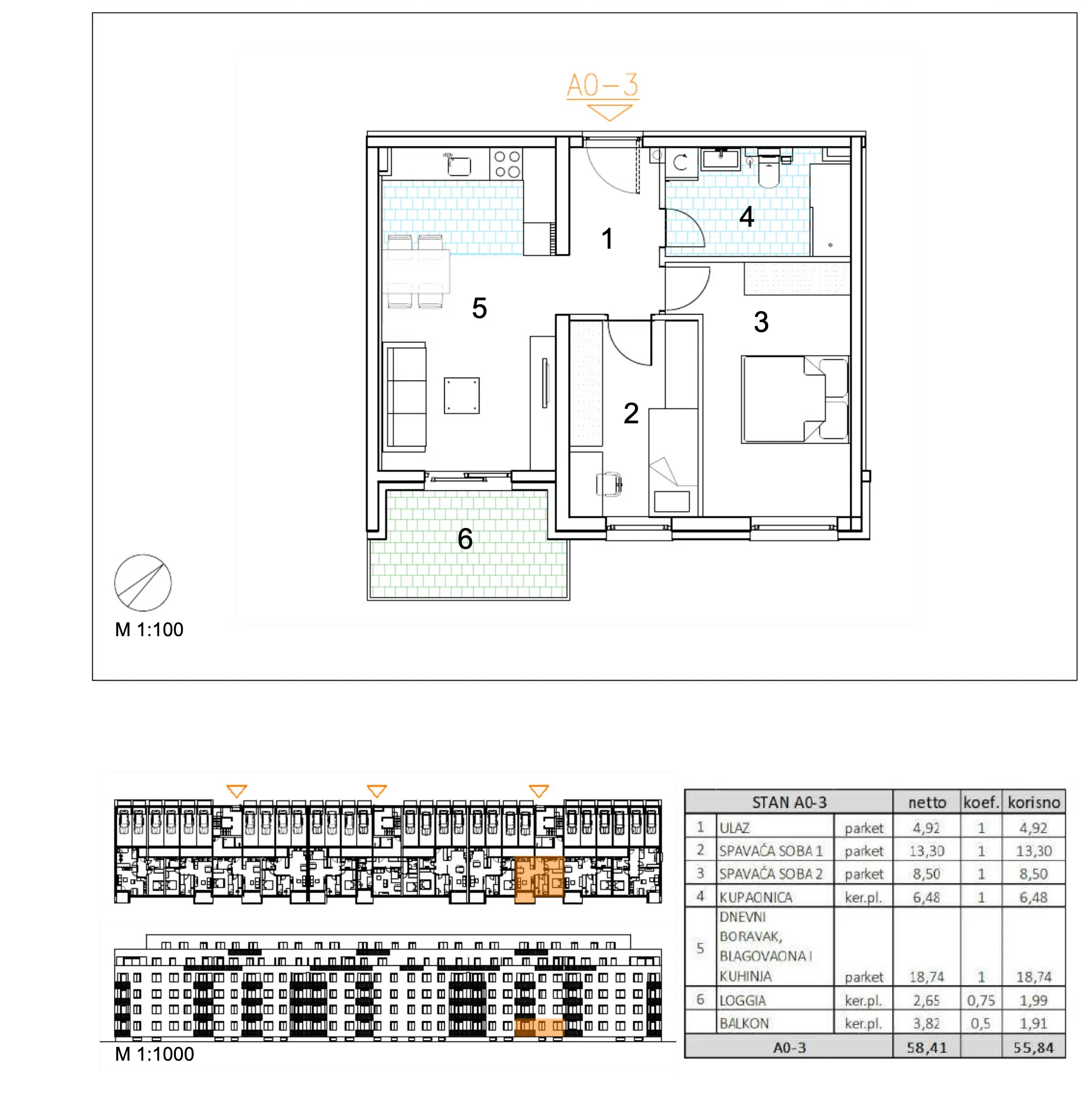 velika gorica, moderan trosoban stan u novogradnji, 56 m² - slika 6