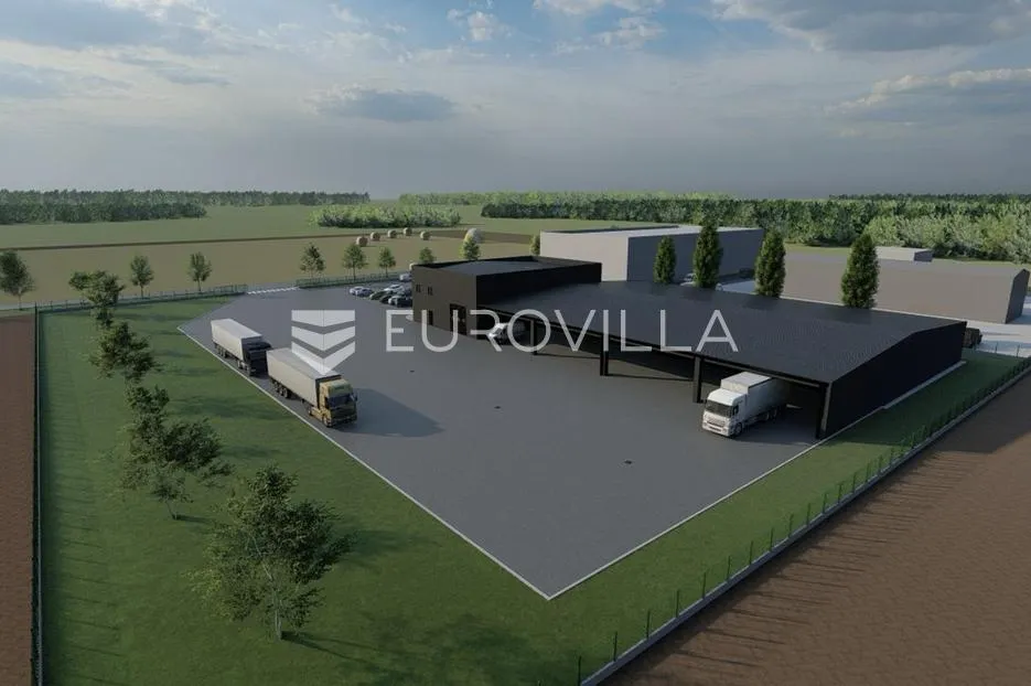 rugvica, građevinsko zemljište s projektom za izgradnju industrijske hale, 9694 m² - slika 4