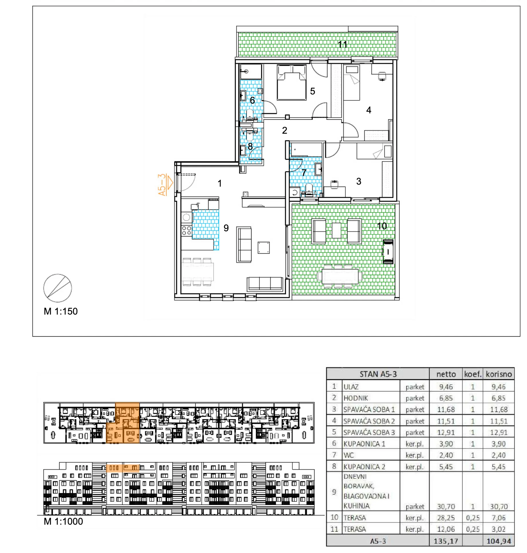velika gorica, moderan četverosoban stan u novogradnji, 105 m² - slika 6