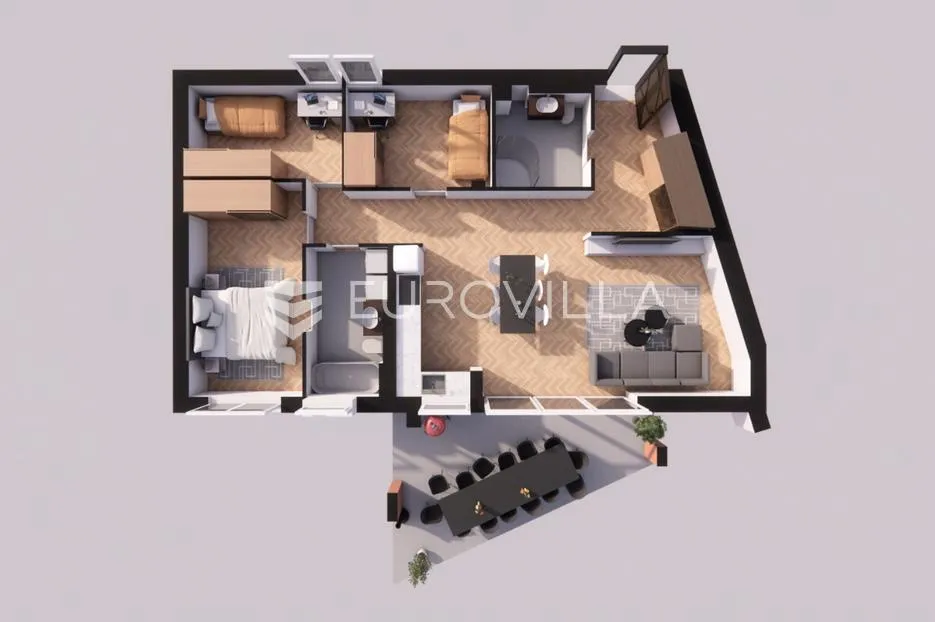 đakovo, centar, luksuzan četverosoban stan 116 m² novogradnja - slika 12