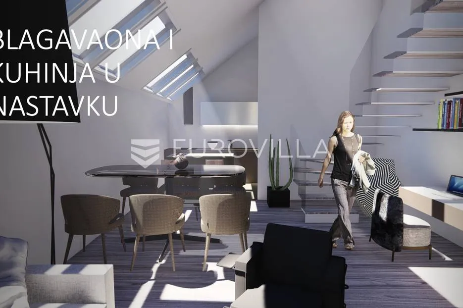 zagreb centar, dvosoban loft / dvoetažan stan - slika 25