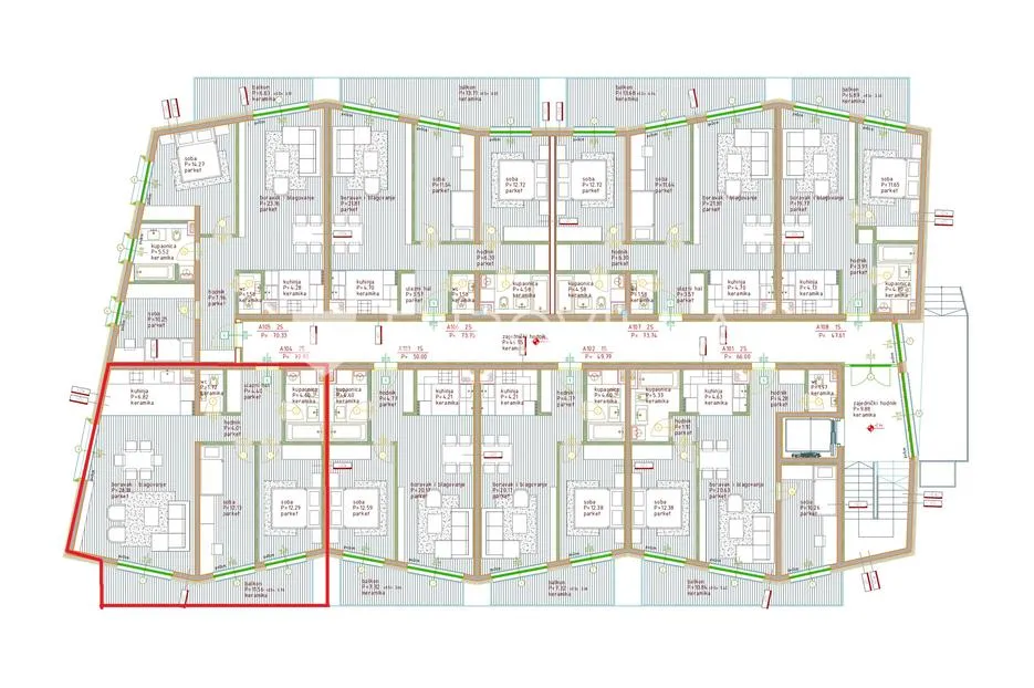 istra, poreč, dvosoban stan na 1. katu moderne novogradnje 88 m² - slika 13