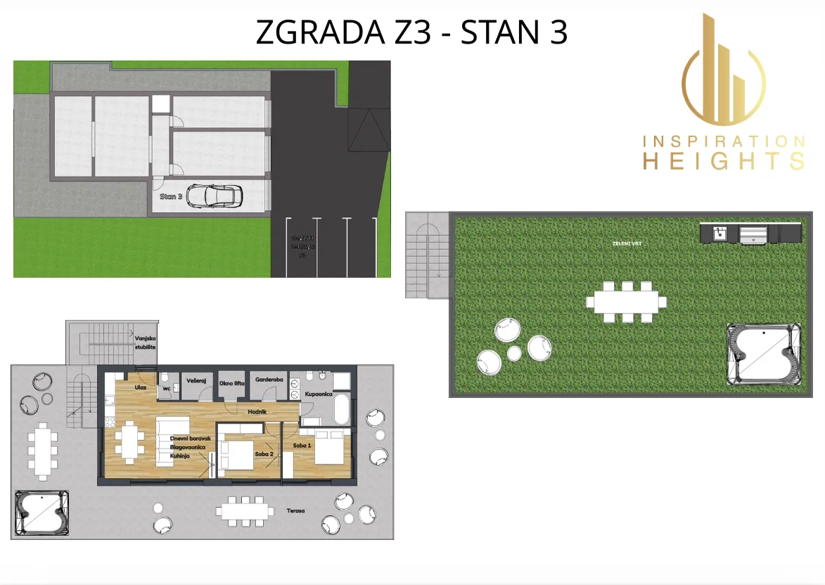 zagreb, gračani, novogradnja luksuzan trosoban penthouse 172,97 m² s krovnom terasom - slika 5