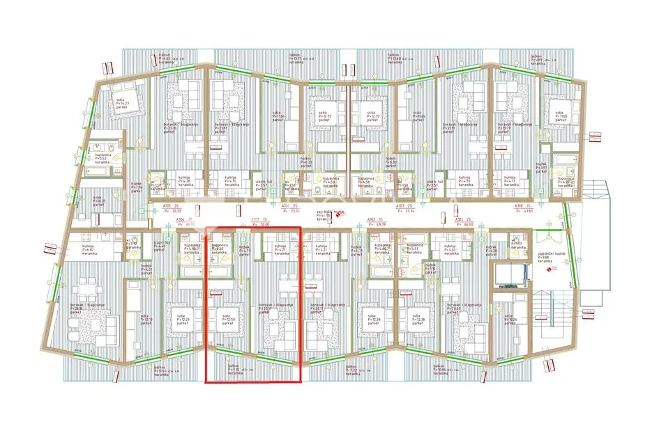 istra, poreč, jednosoban stan na 1. katu moderne novogradnje 58 m² - slika 15