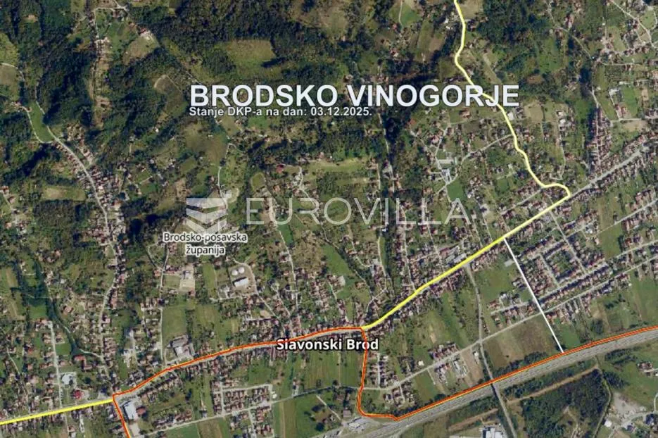 Slavonski Brod, građevinsko zemljište 2500 m² naselje Rozinka