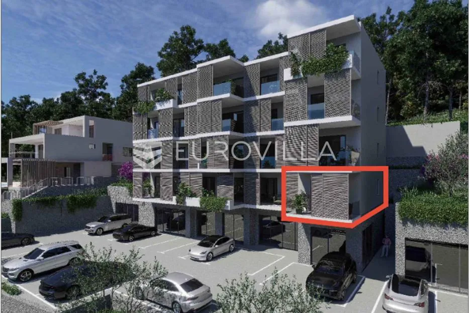 omiš, dvosoban stan u novogradnji s garažnim i vanjskim parkirnim mjestom - slika 3