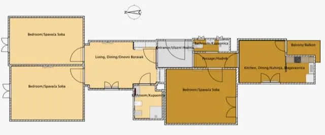 zagreb, centar, predivan četversosoban stan s balkonom 112 m² - slika 9