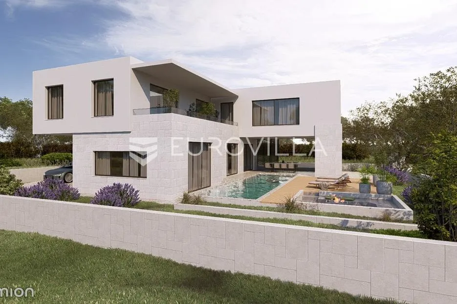 vodice, premium vila s bazenom i jacuzzijem u izgradnji, zemljište 600 m² - slika 1