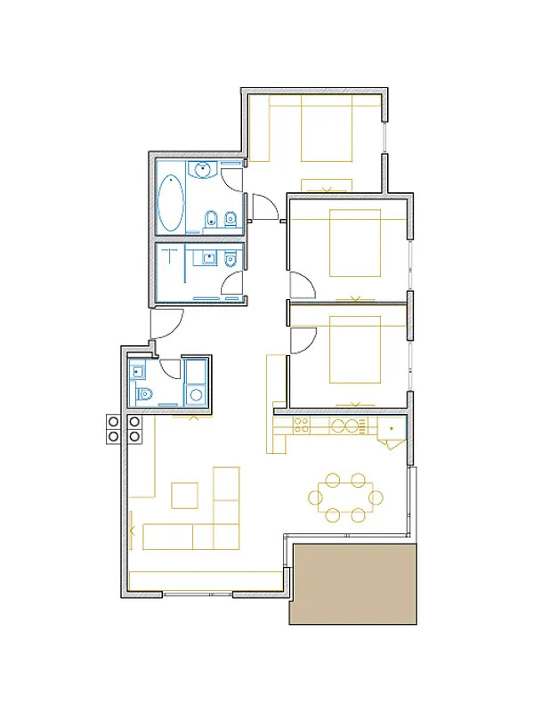 opatija, centar, predivan četvrosobnan stan 124,4 m² - slika 7