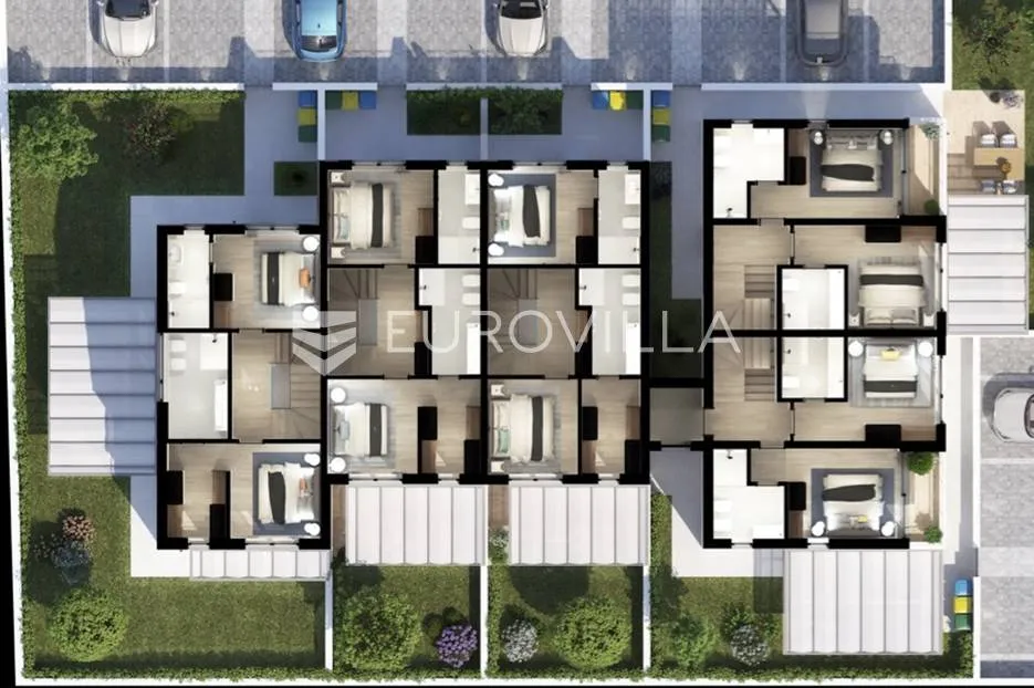 poreč, prekrasan trosobni stan u kući u nizu od 125 m2 s velikim vrtom - slika 11