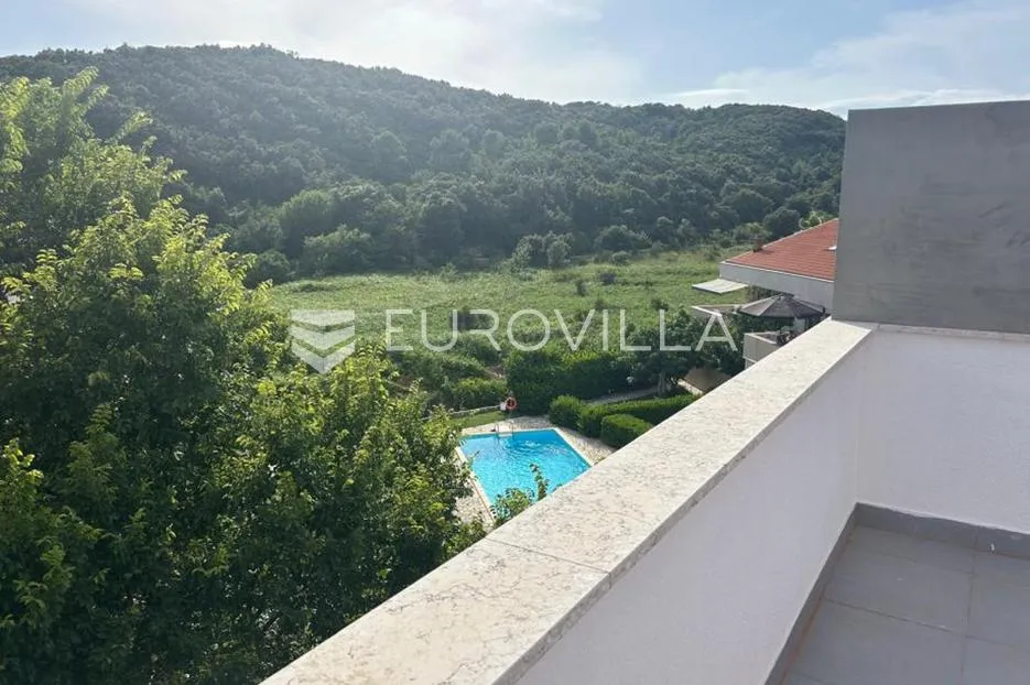 otok rab, palit, dvoetažni apartman s velikom terasom, 400 m od mora - slika 13
