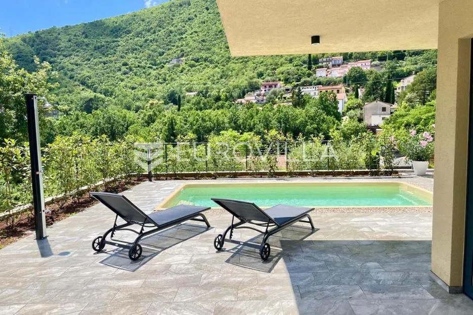 mošćenićka draga, prekrasna novo izgrađena villa s bazenom - slika 2