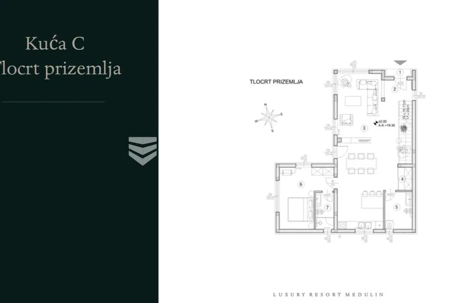 istra, medulin. luxury resort samostojeća kuća s bazenom 149 m2 - slika 4