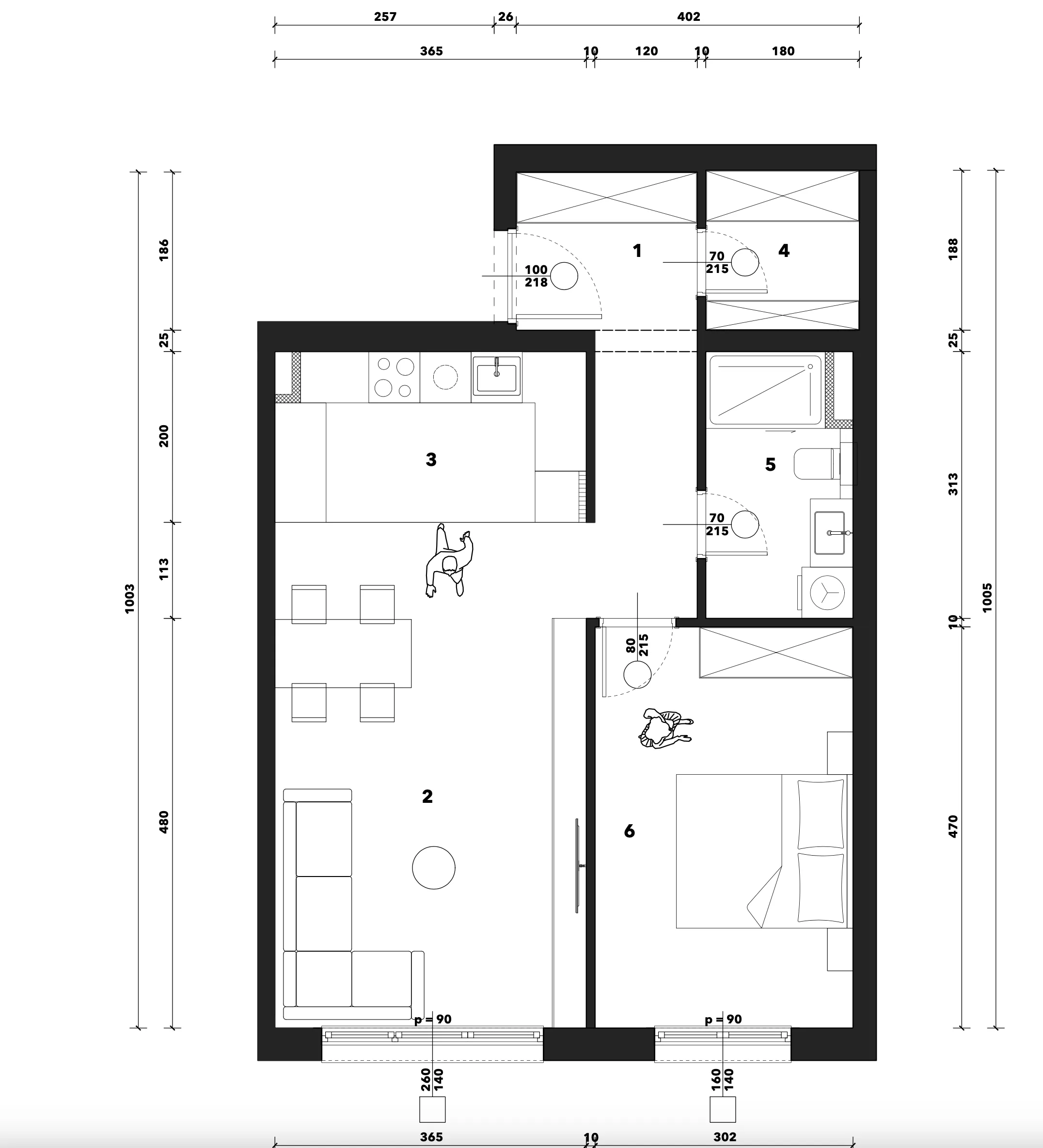 zagreb, črnomerec, kuniščak, atraktivan dvosoban stan u novogradnji 60 m² - slika 9