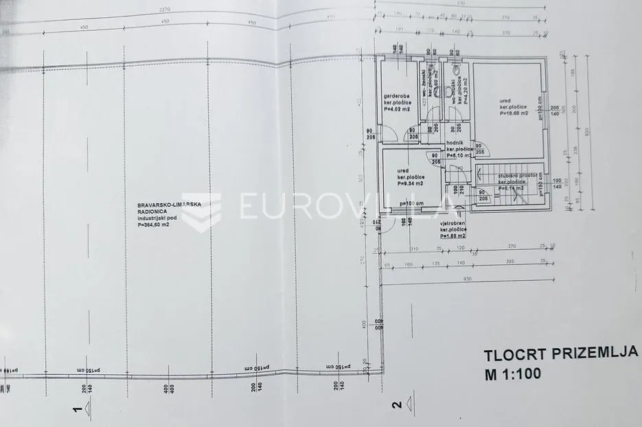 vinkovci, jošine, hala 364.60 m² s pomoćnom zgradom uredske namjene 104.80 m² - slika 19