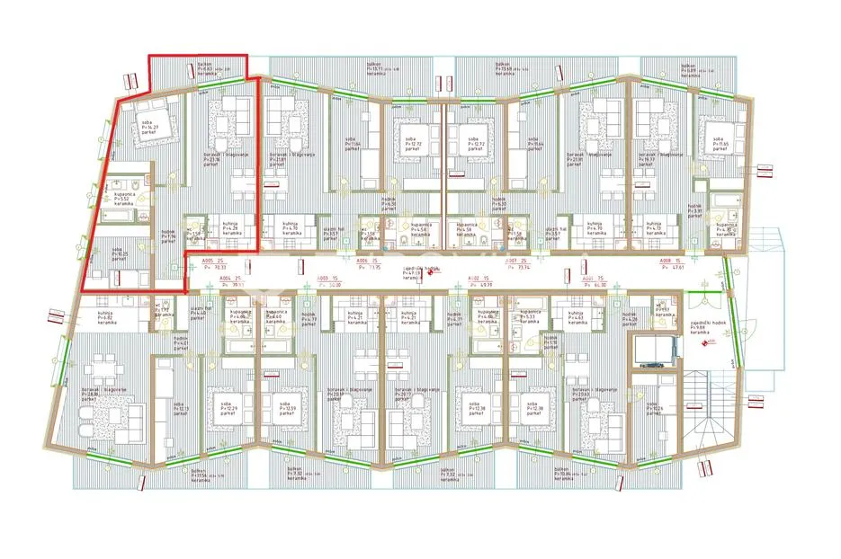 istra, poreč, dvosoban stan u prizemlju moderne novogradnje 79 m² - slika 15