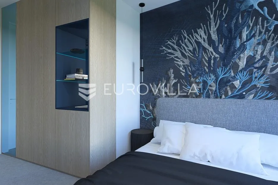 grebaštica, luksuzan penthouse s bazenom i pogledom na more, prvi red do mora, 110,54 m² - slika 9