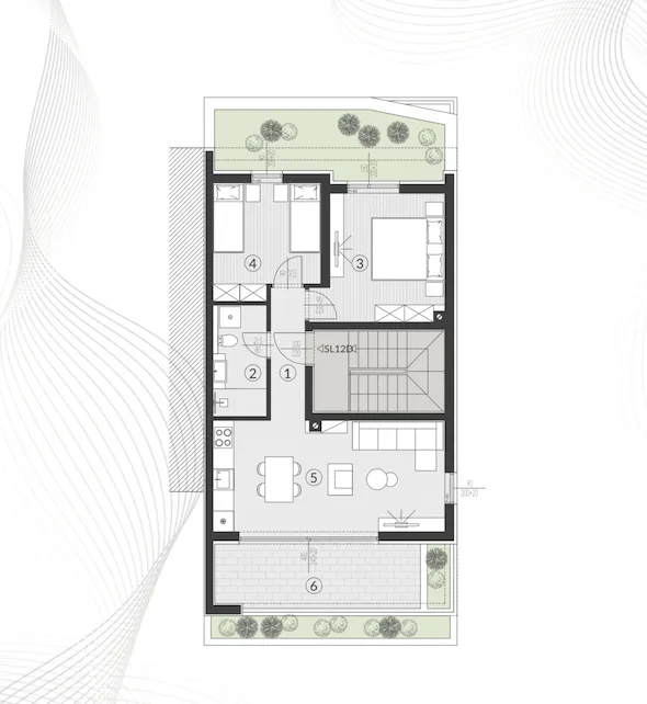 pula, štinjan, eksluzivan dvosoban stan površine 65 m² novogradnja - slika 14
