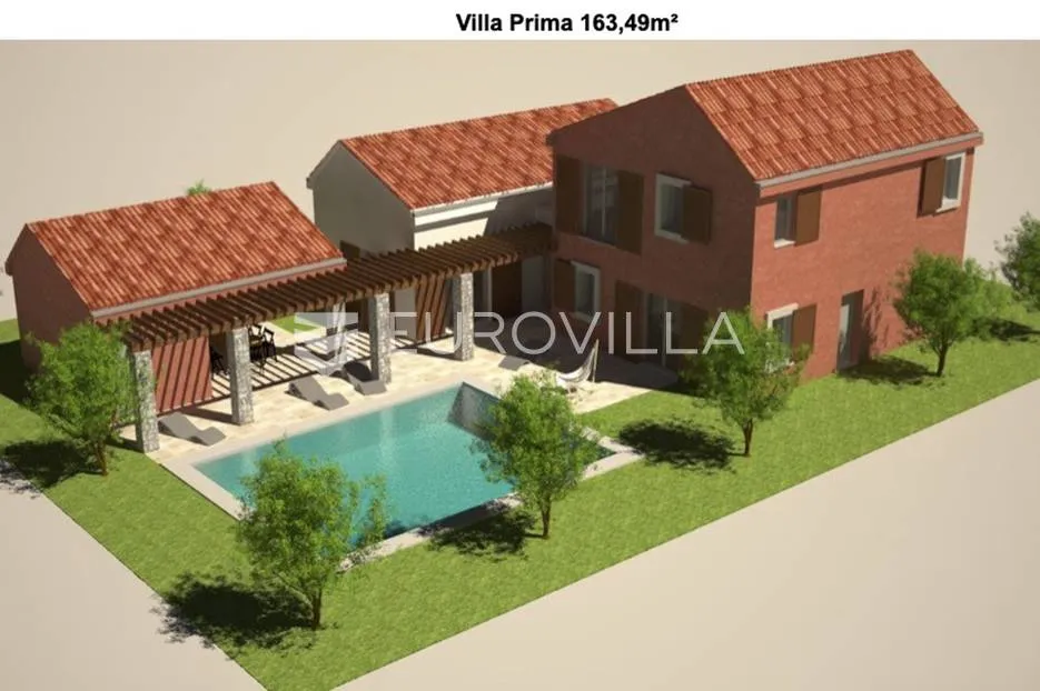 istra, kršan, zemljište 45.000 m² s projektom za 32 ville - slika 5