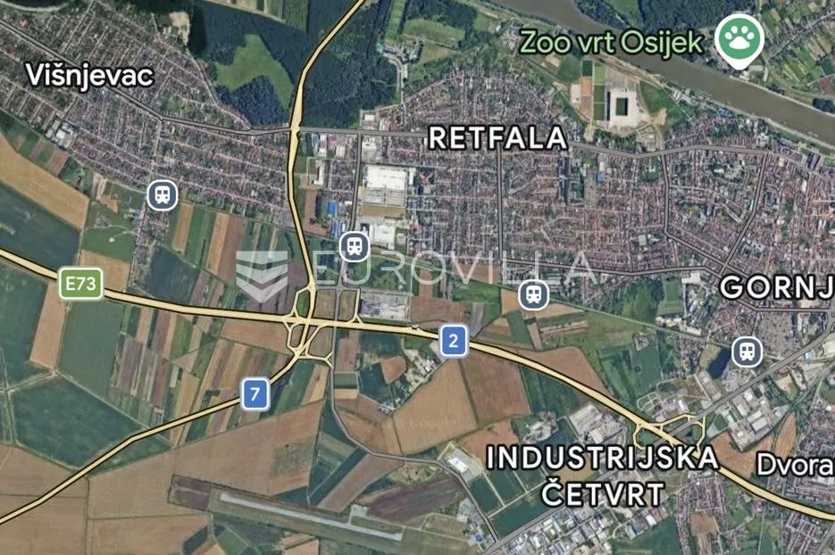 Osijek, Retfala, na prodaju građevinsko zemljište površine 360 m²