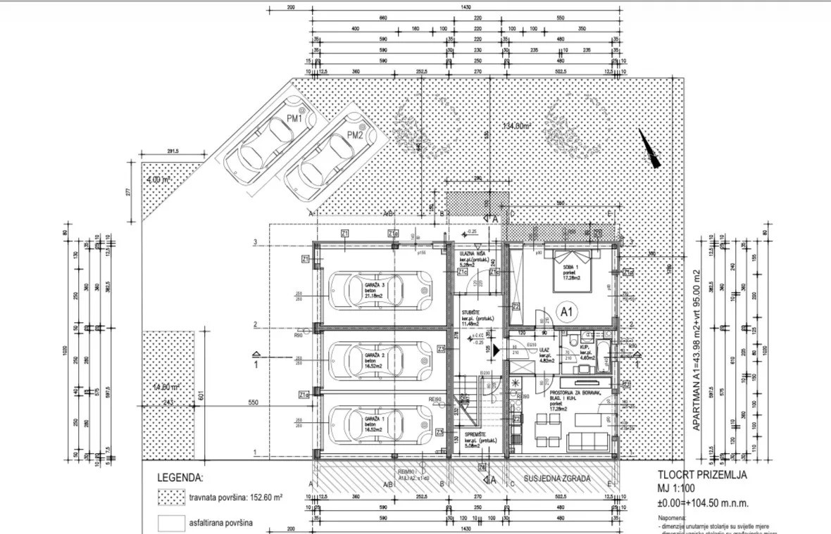 velika gorica, dvosoban stan s garažom i vrtom 60 m² novogradnja - slika 2