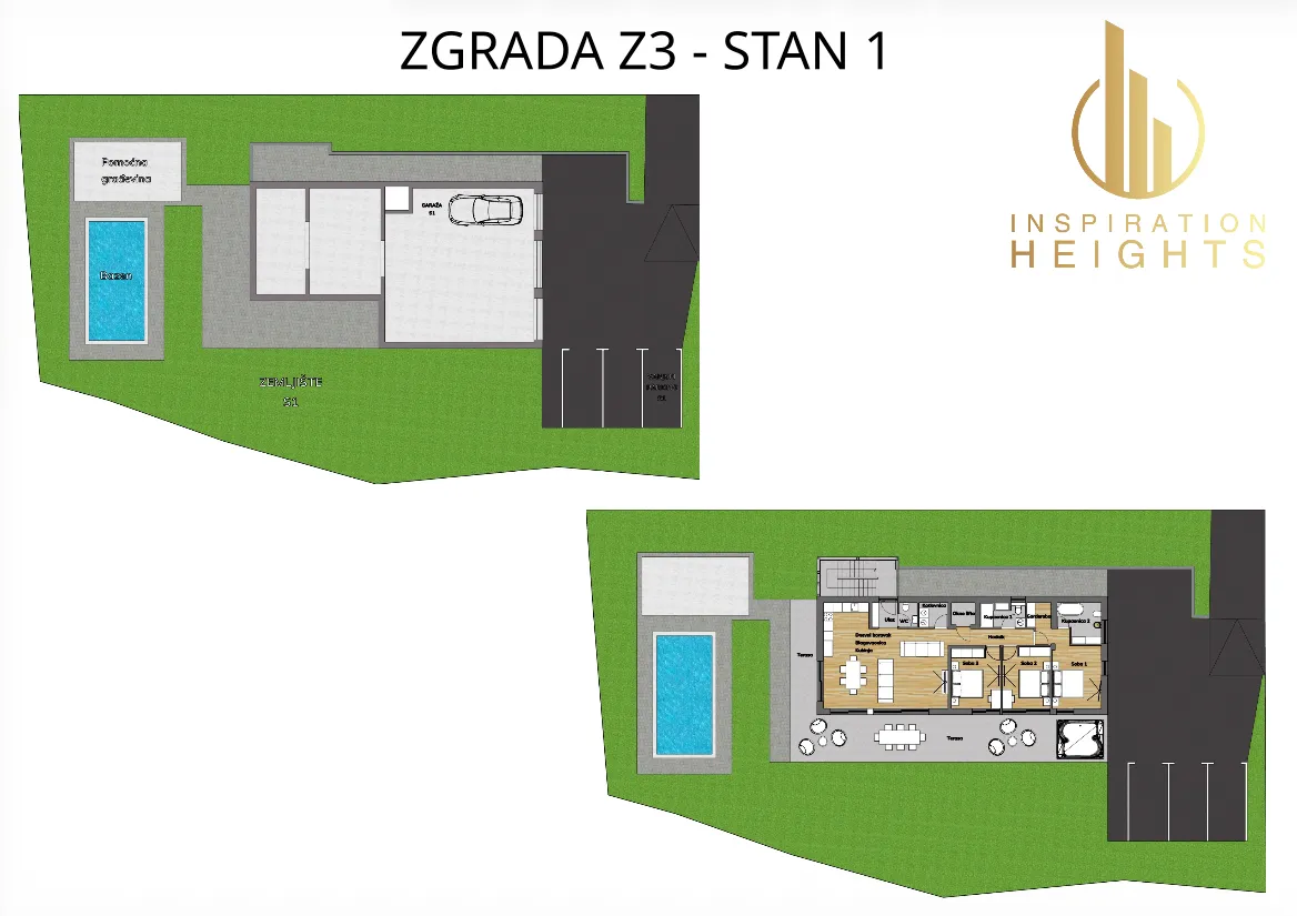 zagreb, gračani, novogradnja luksuzan četverosoban stan 374,12 m² s bazenom - slika 5