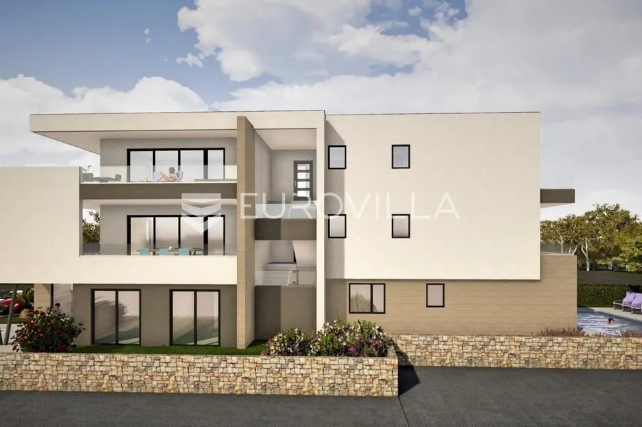 krk, njivice, luksuzan stan u novogradnji u prvom redu do mora 72 m² - slika 8
