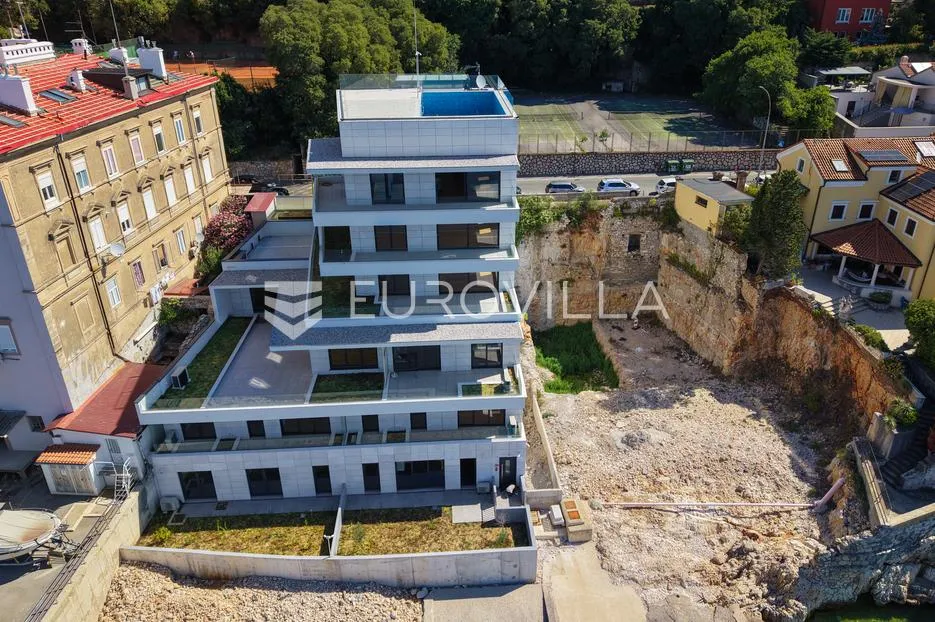 rijeka, pećine, novogradnja, luksuzan trosoban stan 105,96 m² prvi red do mora - slika 17