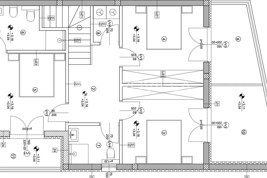 vodice, prostran trosoban stan, 172,73 m² - slika 19