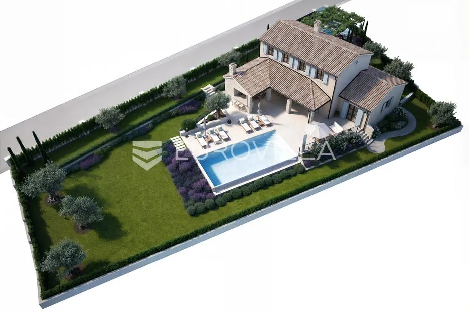 istra, mofardini, građevinsko zemljište, 964 m², s otvorenim pogledom i građevinskom dozvolom - slika 12