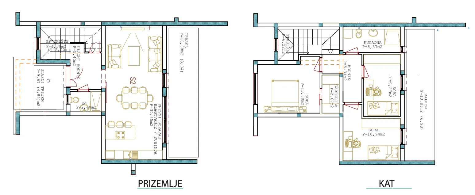 sračinec, četverosoban stan, površine 130,90 m², novogradnja - slika 3