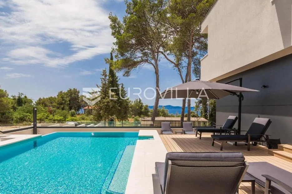 zadar, diklo, prekrasna villa s bazenom i pogledom na more - slika 2