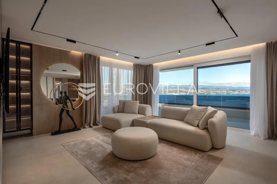 opatija, luksuzan četverosoban stan s pogledom na more nkp 138 m2 - slika 3