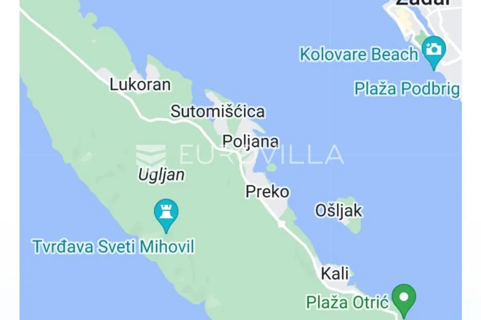 zadar, otok ugljan, građevinsko zemljište površine 1015 m² uz more - slika 2
