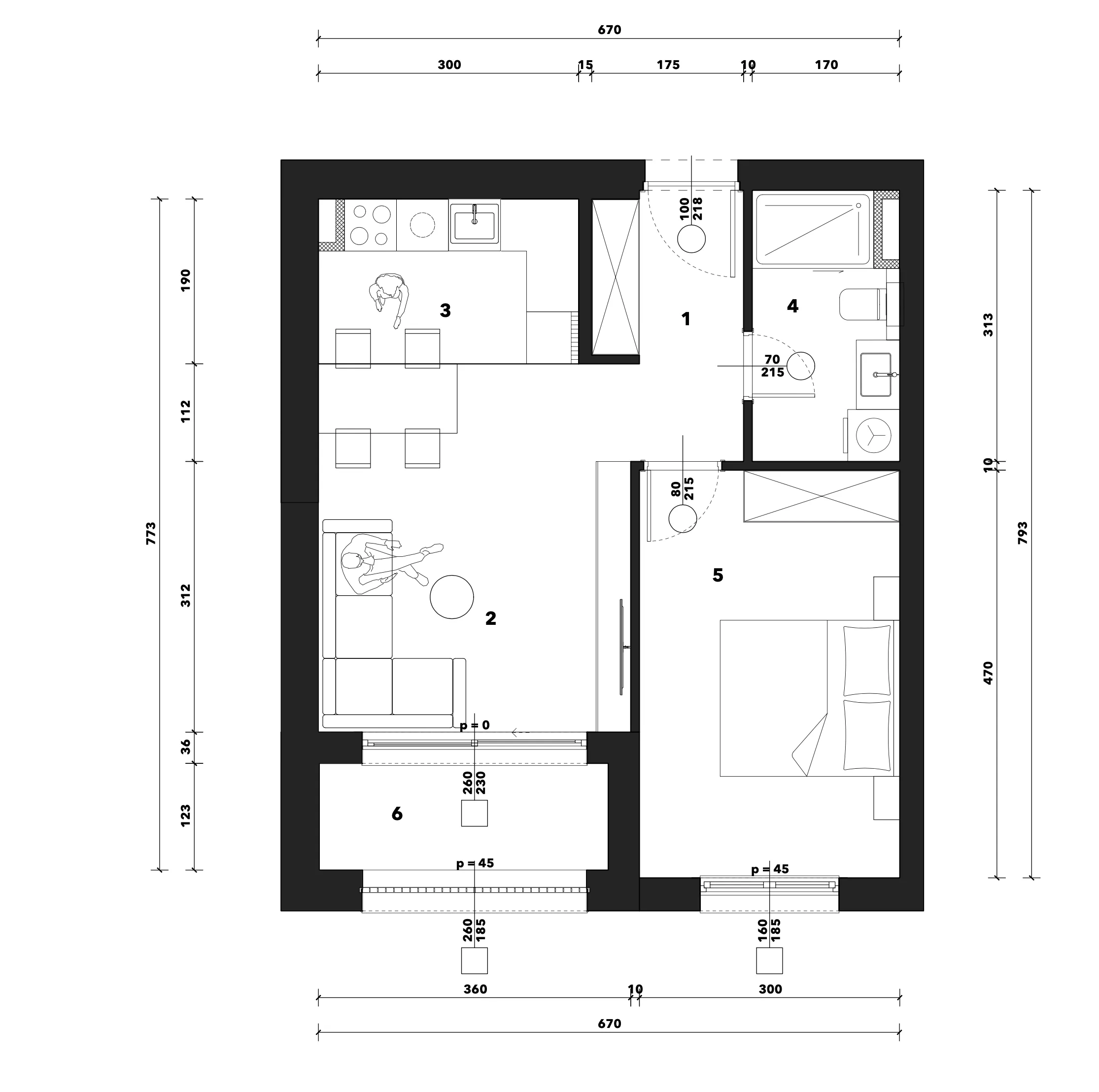 zagreb, črnomerec, kuniščak, atraktivan dvosoban stan u novogradnji, 49 m² - slika 9