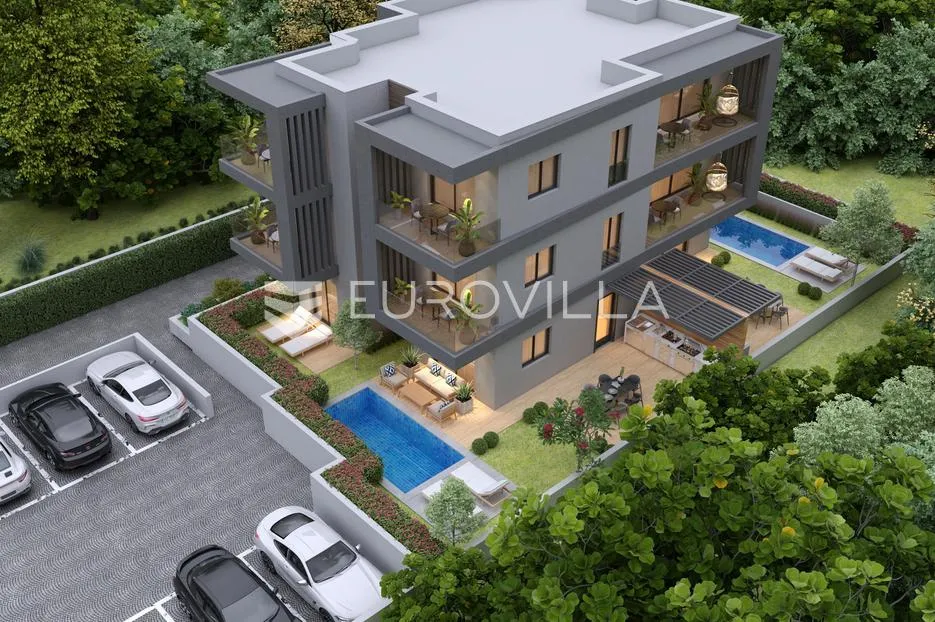 istra, premantura, luksuzni trosobni stan, 1. kat, 67.20 m², 500 od mora - slika 2