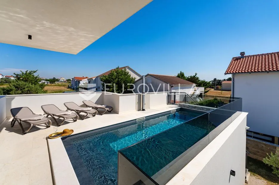 zadar, vrsi, predivna samostojeća novoizgrađena vila/kuća s bazenom - slika 34