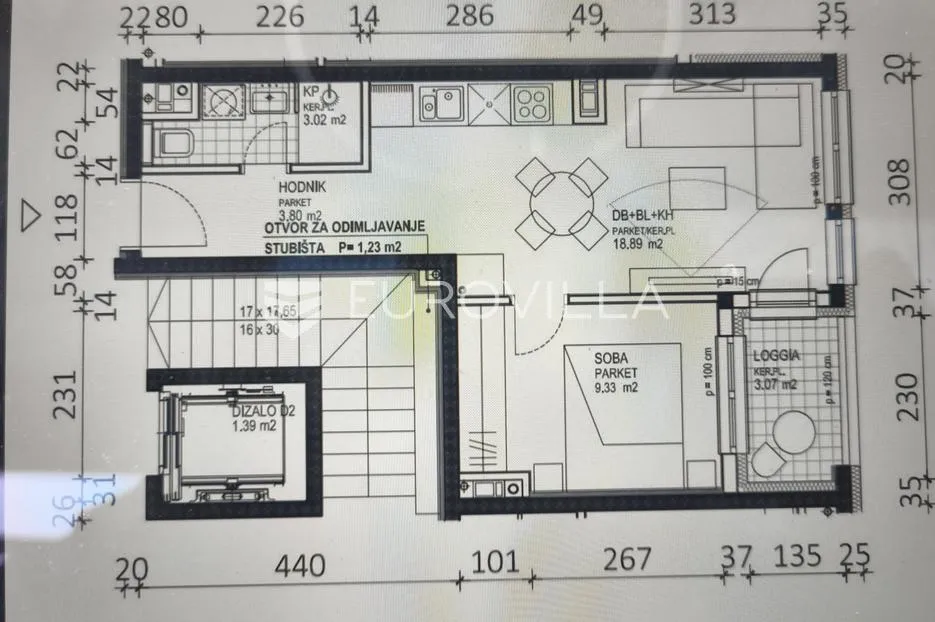 zagreb, vrbani, prekrasan dvosoban stan, parking, spremište 47 m² - slika 2