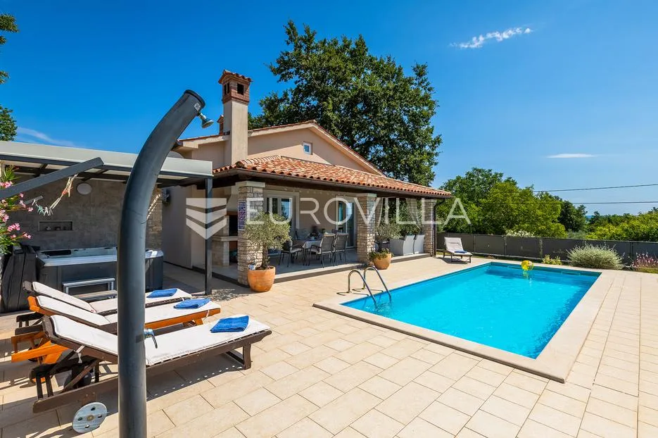istra, barban, dugoročni najam samostojeće kuće 97 m² s bazenom i jacuzzijem na mirnoj lokaciji - slika 14