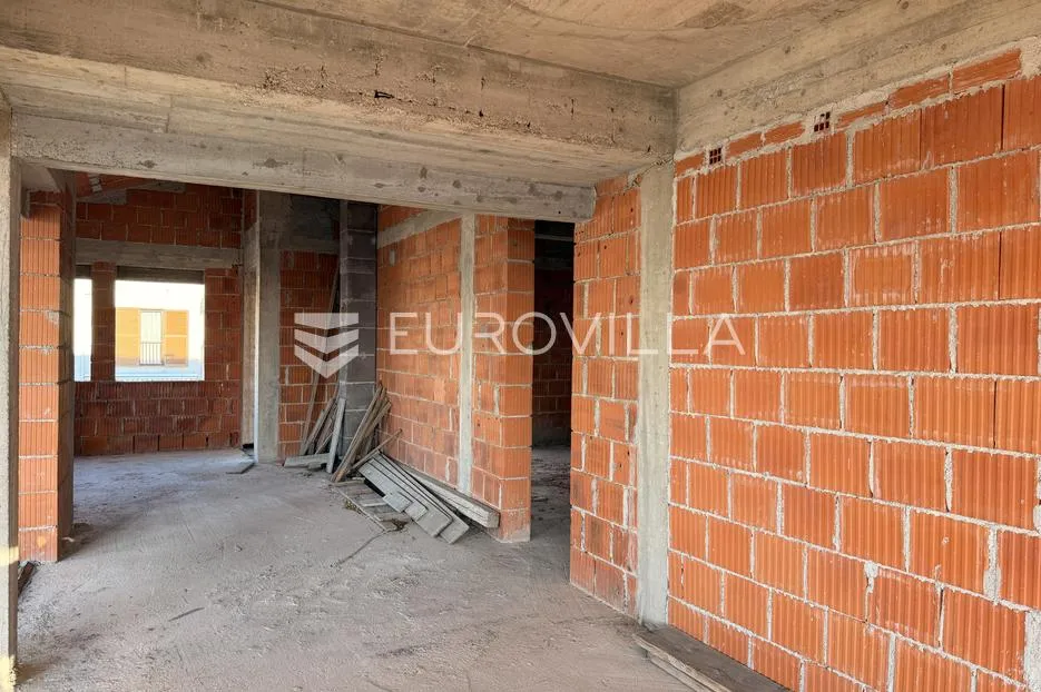 zadar, diklo – kuća u roh-bau fazi s 6 stambenih jedinica i otvorenim pogledom na more - slika 14