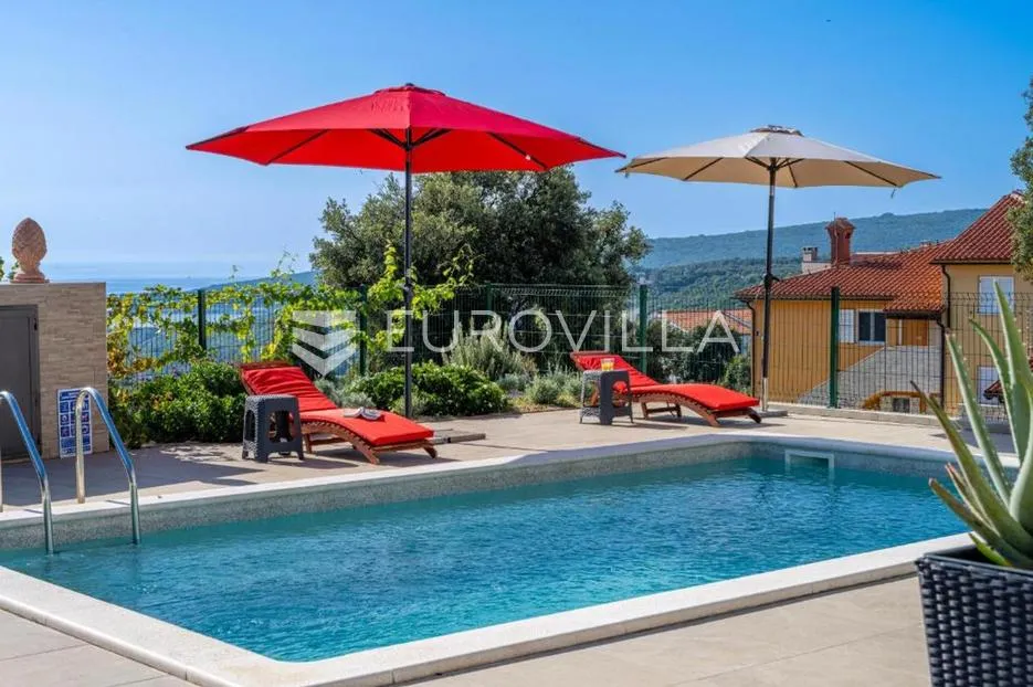 istra, duga uvala, vila s bazenom i pogledom na more - slika 17