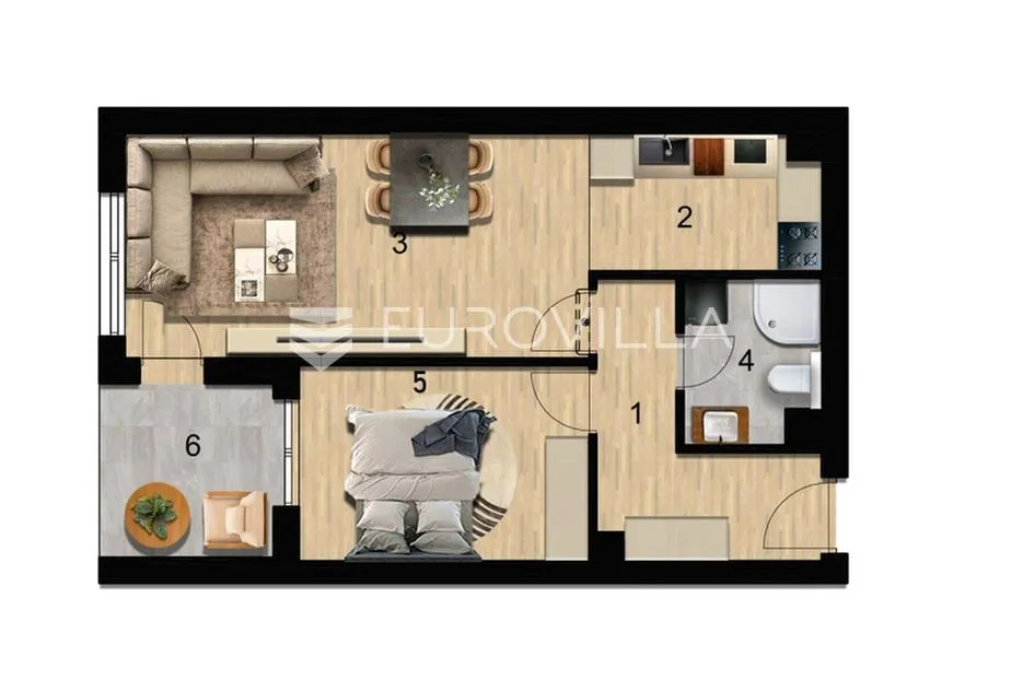 zagreb, borovje, luksuzan dvosoban stan 47 m², novogradnja, parking, spremište - slika 8
