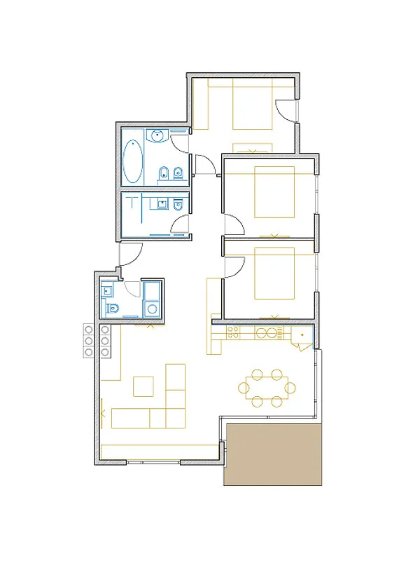 opatija, centar, predivan četvrosobnan stan 124,78 m² - slika 7