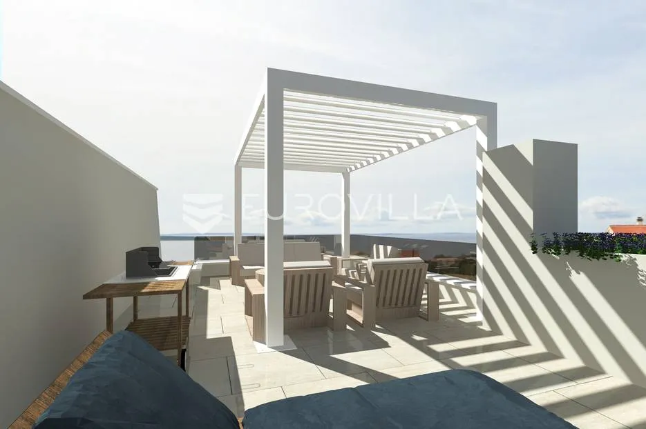 pag, mandre trosoban stan, apartman s3 na drugom katu penthouse 71 m² novogradnja - slika 9