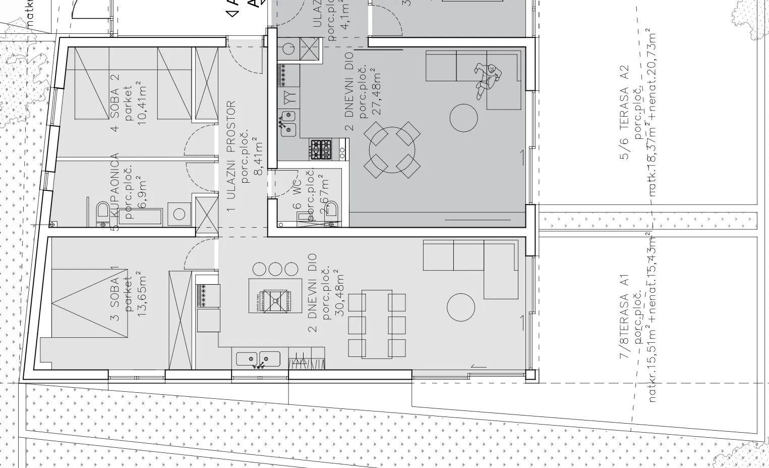 primošten, stan od 103,4 m² nova zgrada s garažom te pogledom na more i grad - slika 4