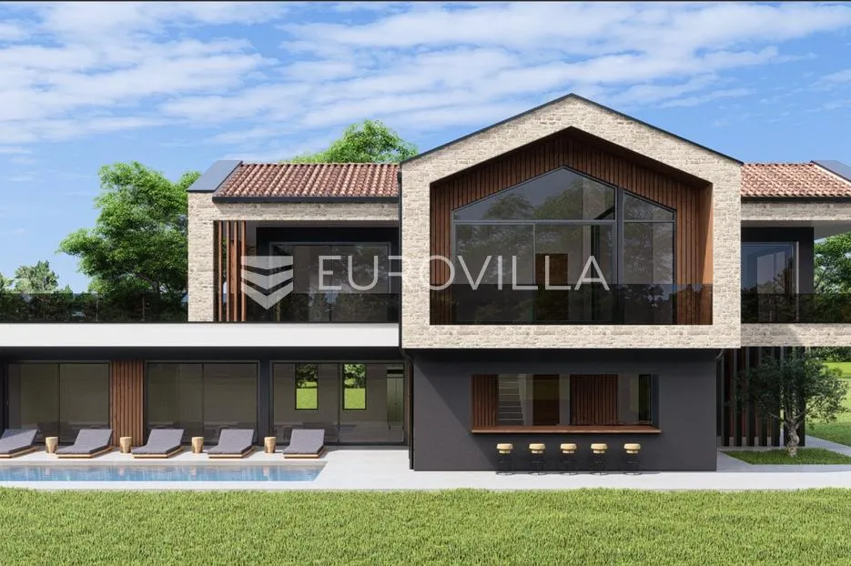 istra, pazin - prostrano zemljište 10.700m2 s građevinskim dozvolama za izgradnju četiri vile - slika 2