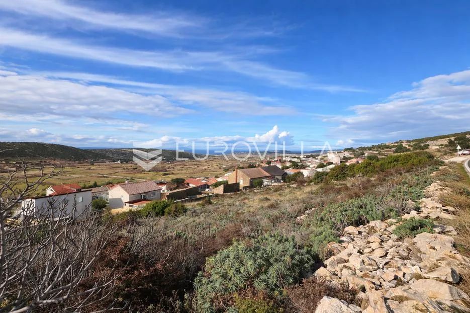 pag, kolan, građevinsko zemljište s panoramskim pogledom, 1597 m² - slika 3