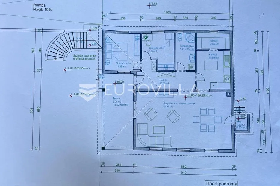 vodnjan, građevinska parcela 1230 m2 s pravomoćnom građevinskom dozvolom - slika 5